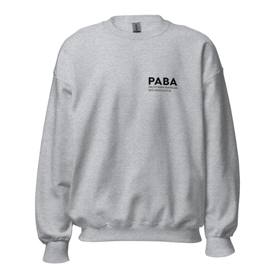 PABA Double-Sided Unisex Sweatshirt  (Colors:  Grey, Green, Sand, White, Black)