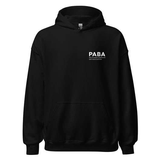PABA Double-Sided Unisex Hoodie  (Colors:  Black, Green, Grey, Sand, White)