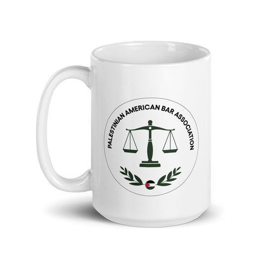 PABA 15 oz. White glossy mug